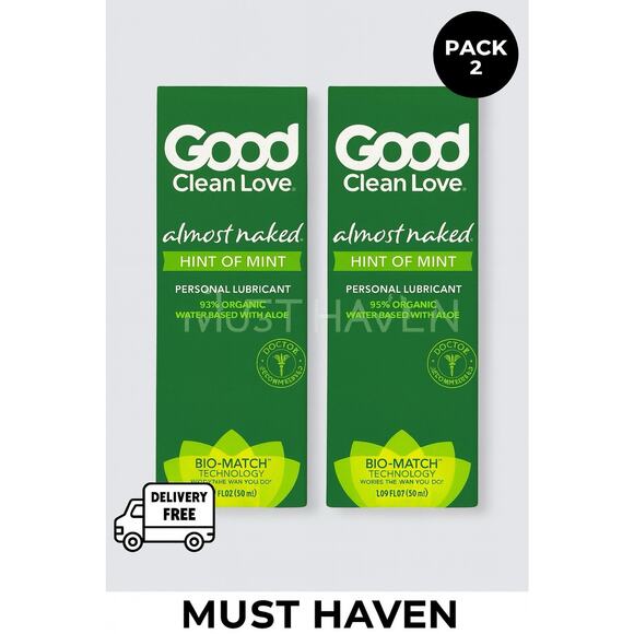 2 Pack - Good Clean Love Lubricant Almost Naked 4oz - Picture 1 of 5